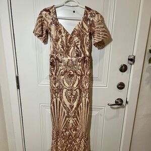Rose Gold Evening dress